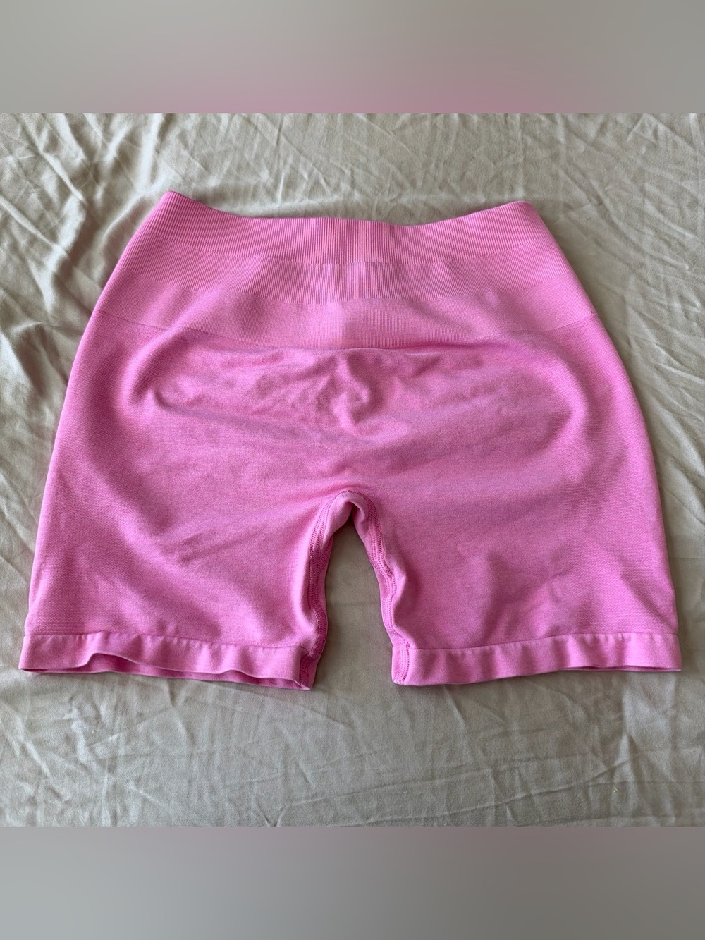 Alphalete Bubblegum Pink High-Rise Knit Bike Shorts